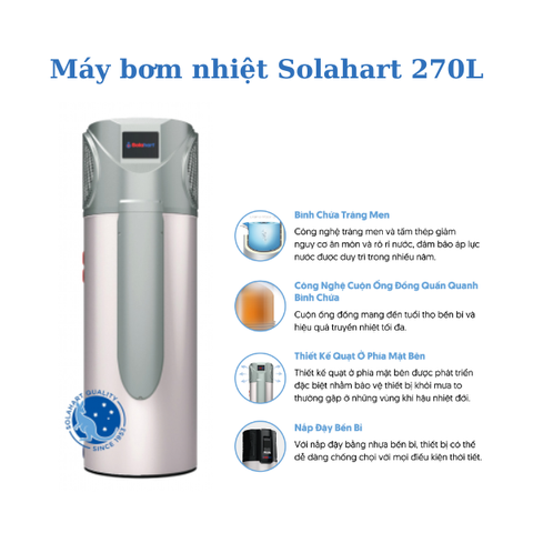 Máy bơm nhiệt Solahart Atmos-Air 270L