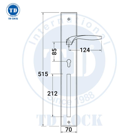 KHÓA TAY GẠT CỬA GỖ - SPH-125102 CỬA SẢNH
