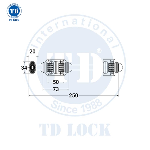CHỐT CỬA CỬA GỖ - BCH-68025-2