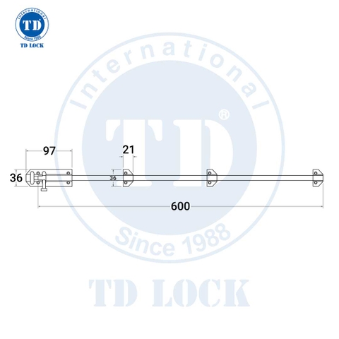 CHỐT CỬA CỬA GỖ - BCH-69906-2