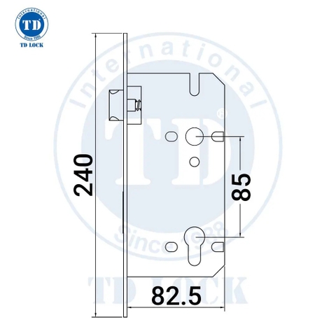 THÂN KHÓA CỬA GỖ - BTK-8560