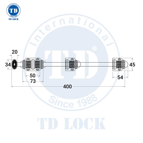 CHỐT CỬA CỬA GỖ ICH - SCH-68004 INOX TRẮNG