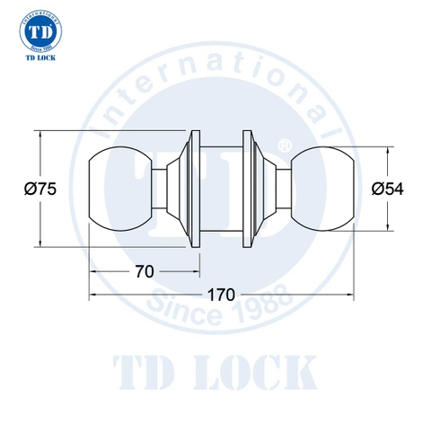 KHÓA TRÒN - SKT-80060-S - MẪU KHÔNG CHÌA