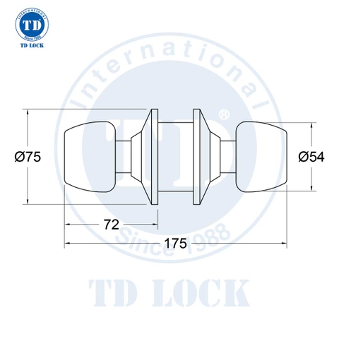 KHÓA TRÒN - SKT-80061-S - MẪU KHÔNG CHÌA