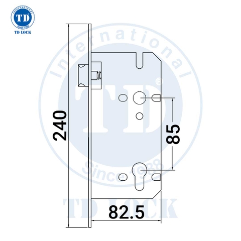 THÂN KHÓA CỬA GỖ - STK-8560