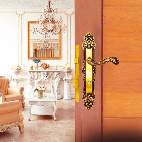 KHÓA TAY GẠT CỬA GỖ CORONA - BDH-184270-2 CỬA CHÍNH