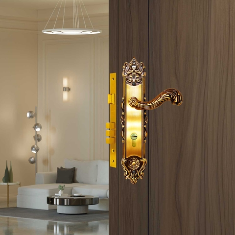 KHÓA TAY GẠT CỬA GỖ LOTUS - BDH-341341-2 CỬA CHÍNH