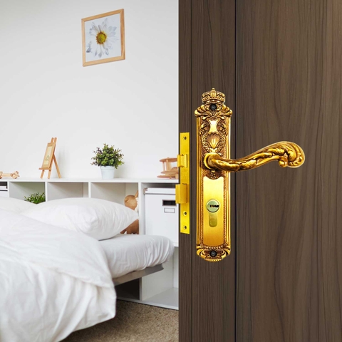 KHÓA TAY GẠT CỬA GỖ KING CROWN - BTP-179267-2 CỬA PHÒNG