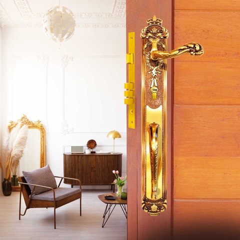 KHÓA TAY GẠT CỬA GỖ KING CROWN - BPH-126510-2 CỬA SẢNH