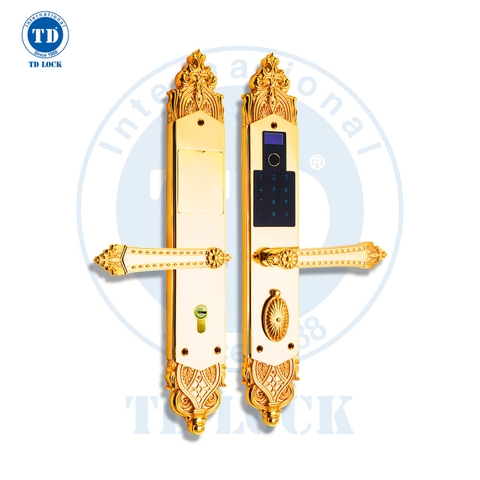 KHÓA ĐIỆN TỬ THÔNG MINH CỬA GỖ MẠ 24K - BSM-680488-G