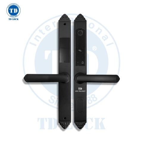 KHÓA ĐIỆN TỬ CỬA NHÔM - SSM-380380-B XÁM ĐEN