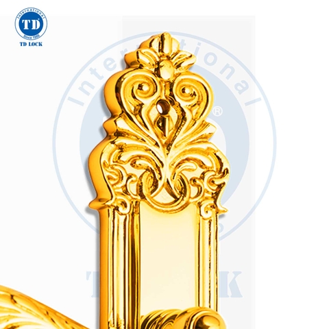 KHÓA TAY GẠT CỬA GỖ CORONA - BDH-184270-G CỬA CHÍNH GOLD