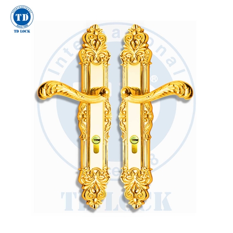 KHÓA TAY GẠT CỬA GỖ CORONA - BDH-184270-G CỬA CHÍNH GOLD
