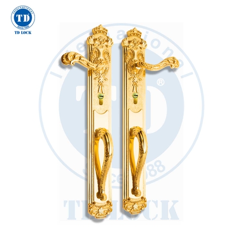 KHÓA TAY GẠT CỬA GỖ KING CROWN - BPH-126510-G CỬA SẢNH GOLD