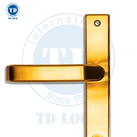 KHÓA TAY GẠT CỬA NHÔM ĐƠN ĐIỂM - SDH-235251-S-G GOLD