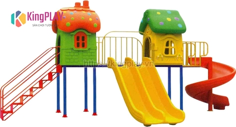 Cầu trượt mái mấm Kingplay số 5