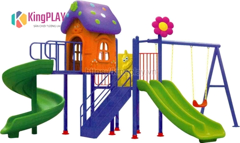 Cầu trượt mái mấm Kingplay số 16