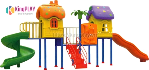 Cầu trượt mái mấm Kingplay số 7