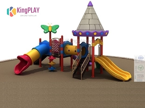 Cầu trượt mái lâu đài Kingplay số 24