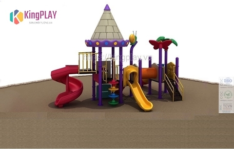 Cầu trượt mái lâu đài Kingplay số 16