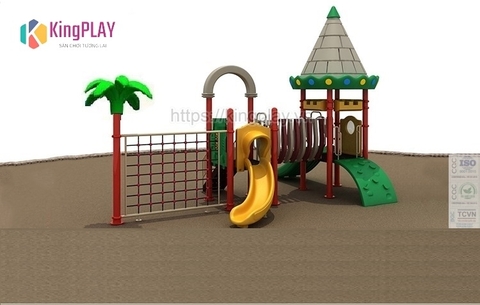 Cầu trượt mái lâu đài Kingplay số 19