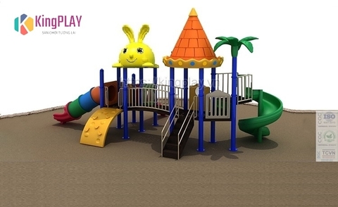 Cầu trượt mái lâu đài Kingplay số 20