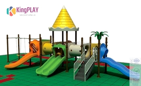 Cầu trượt mái lâu đài Kingplay số 21