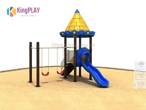 Cầu trượt mái lâu đài Kingplay số 23
