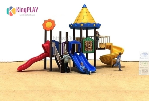 Cầu trượt mái lâu đài Kingplay số 25