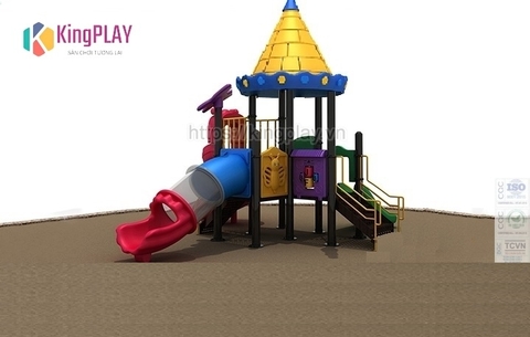 Cầu trượt mái lâu đài Kingplay số 27