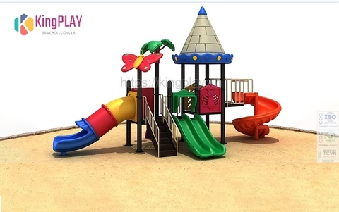 Cầu trượt mái lâu đài Kingplay số 28