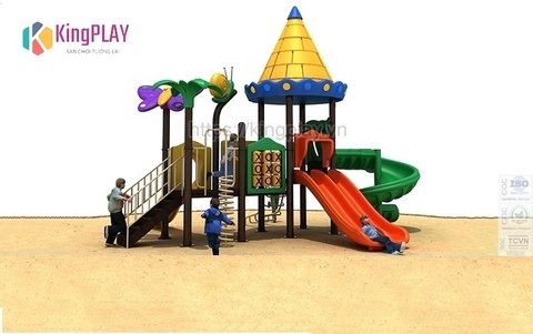 Cầu trượt mái lâu đài Kingplay số 29