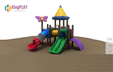 Cầu trượt mái lâu đài Kingplay số 31