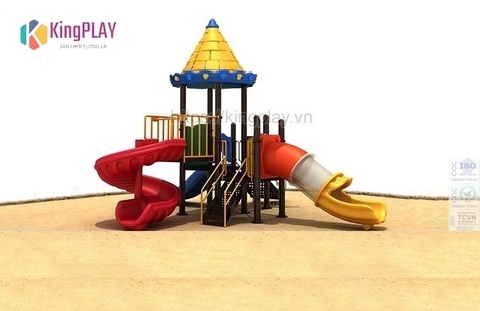 Cầu trượt mái lâu đài Kingplay số 12