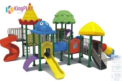Cầu trượt mái lâu đài Kingplay số 8