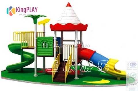 Cầu trượt mái lâu đài Kingplay số 11