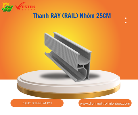 Thanh RAY (RAIL) Nhôm 25CM