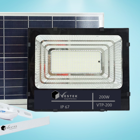 Đèn Pha Năng Lượng Mặt Trời VesTek 200W - VTP200-2