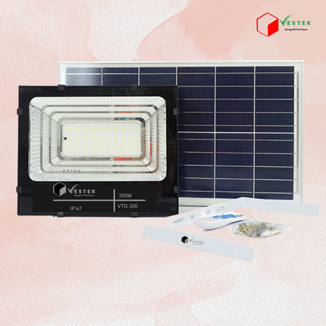 Đèn Pha Năng Lượng Mặt Trời VesTek 300W - VTP300-2
