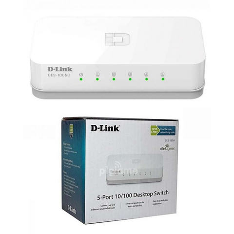 Switch D-Link /TpLink DES 1005C 5-Port 10/100 Mbps