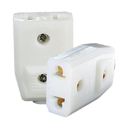 Phích âm nối dây 10A 250V ( phích cái màu trắng)