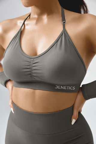 HALTER CROP - SMOKEY OLIVE