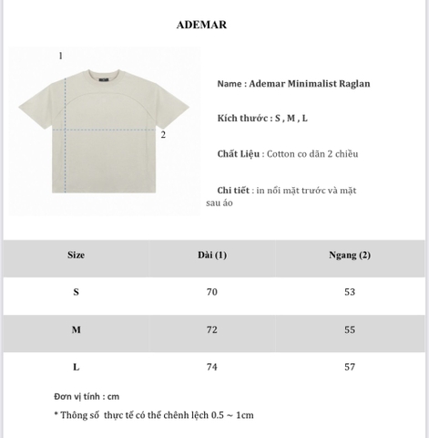 Ademar Minimalist Raglan