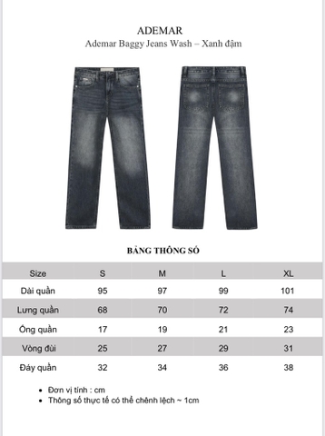 Ademar Baggy Jeans Wash