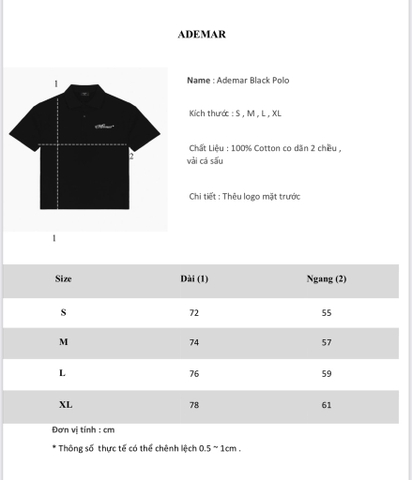 Ademar Black Polo