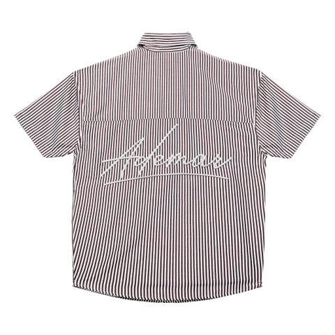 ADEMAR SIGNATURE SHORT-SLEEVE SHIRT - BLACK STRIPE
