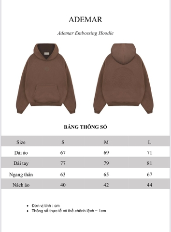 Ademar Embossing Hoodie