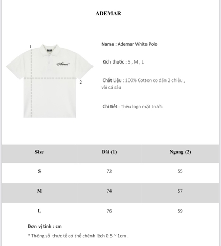 Ademar White Polo