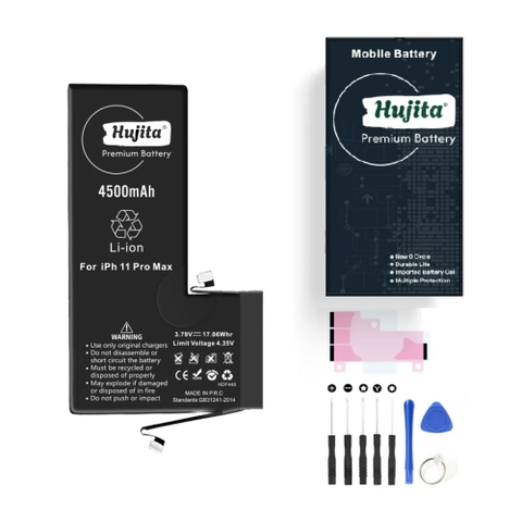 Pin iPhone 11 Pro Max Dung lượng cao 4500mAh Hujita