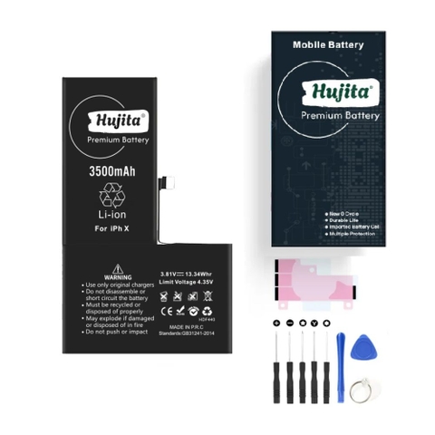 Pin iPhone X Dung lượng cao 3500mAh Hujita